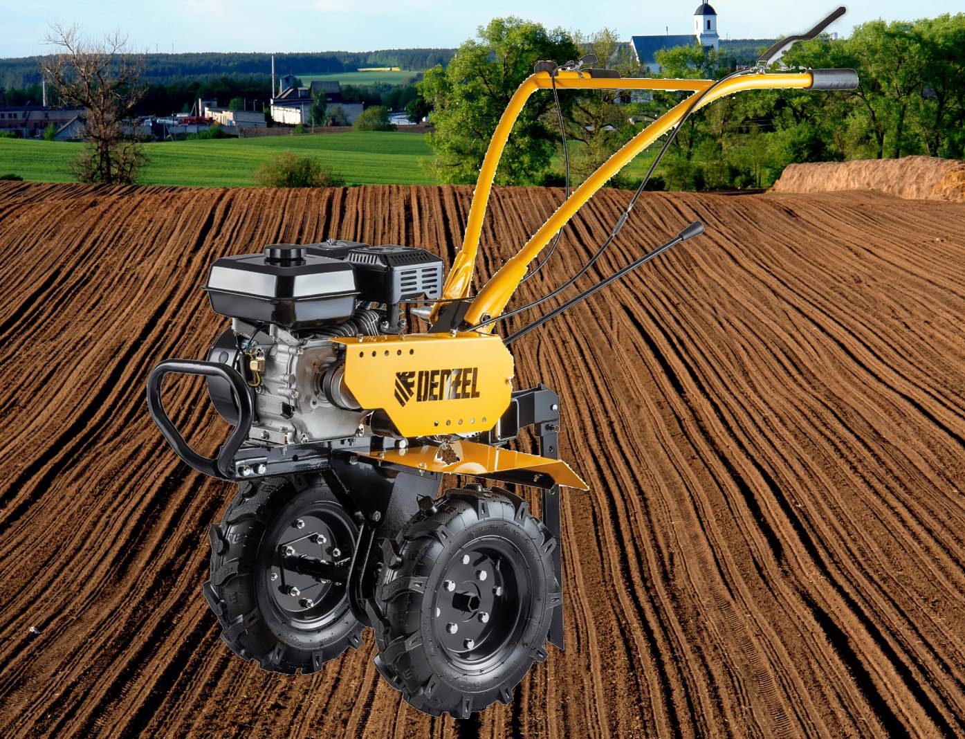 Бензиновые мотоблоки Denzel